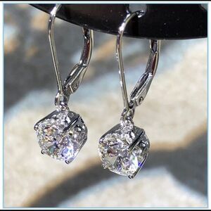 New 18k Bridal Dangle Earrings